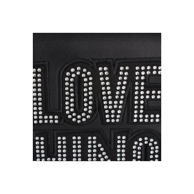 Moschino "Love Moschino" Black Handbag with Rhinestone Detail