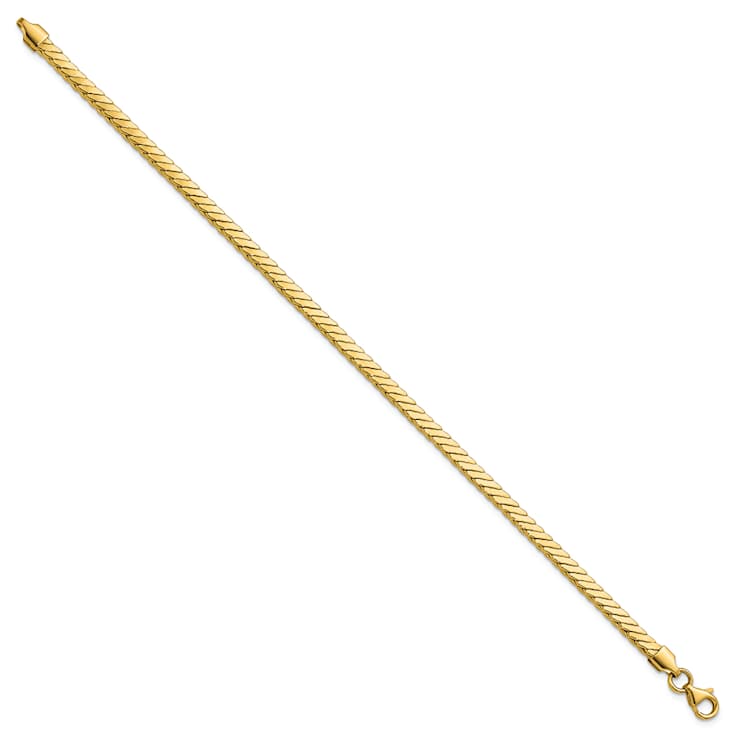 14K Yellow Gold Polished Fancy Link Bracelet