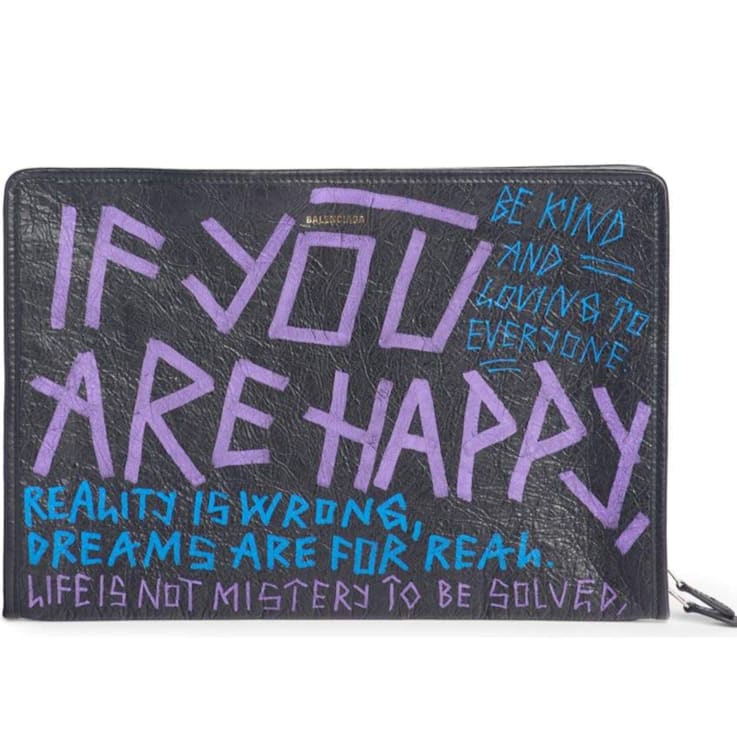 Balenciaga Bazar Graffiti Purple Blue Black Arena Leather Balenciaga Bazar Graffiti Purple Blue Black Arena Leather
