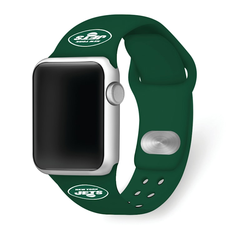 Gametime New York Jets Green Silicone Apple Watch Band (38/40mm M/L).
Watch not included.