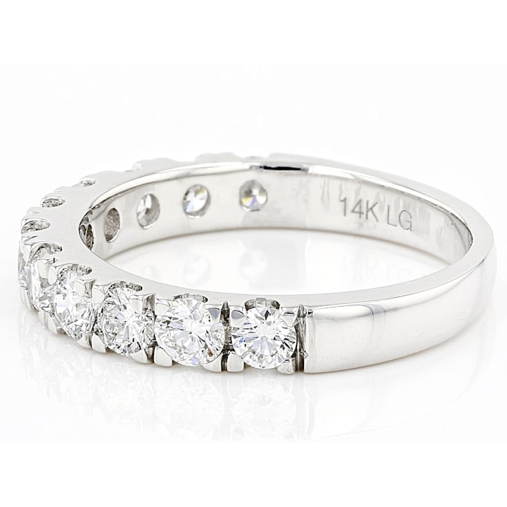Lab-Grown Diamond Band Ring In 14K White Gold 1.00ctw