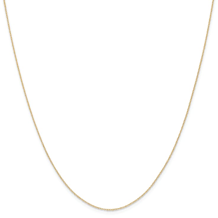 14k Yellow Gold 0.4mm Cable 22 Inch Chain