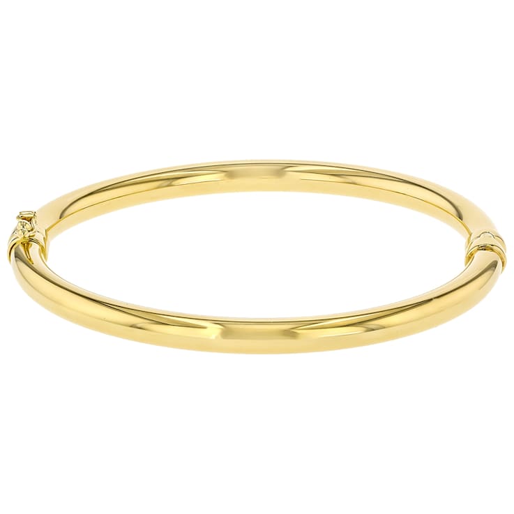 Polished Bangle Bracelet 18k Gold Over Sterling Silver