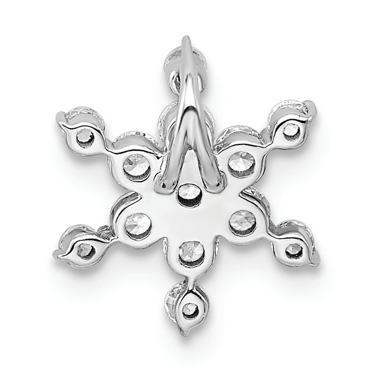 Rhodium Over 14K White Gold Lab Grown Diamond SI1/SI2, G H I, Star
Pendant 0.50ctw