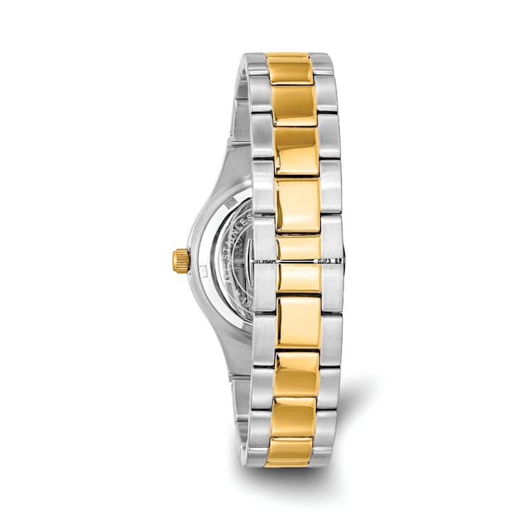 Ladies Charles Hubert Two-tone Stainless Steel Silver Dial Watch