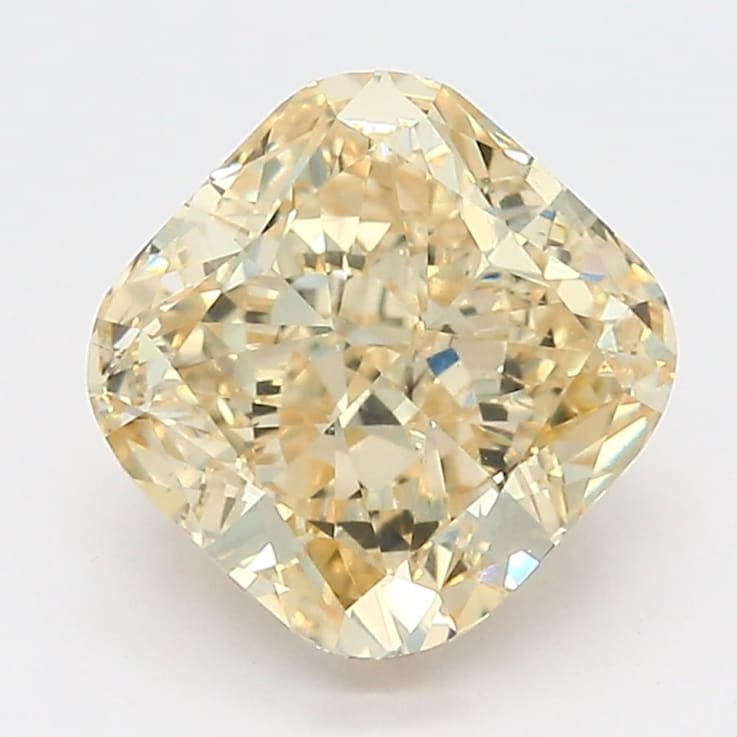 2.5ct Yellow Cushion Lab-Grown Diamond SI1 Clarity IGI Certified