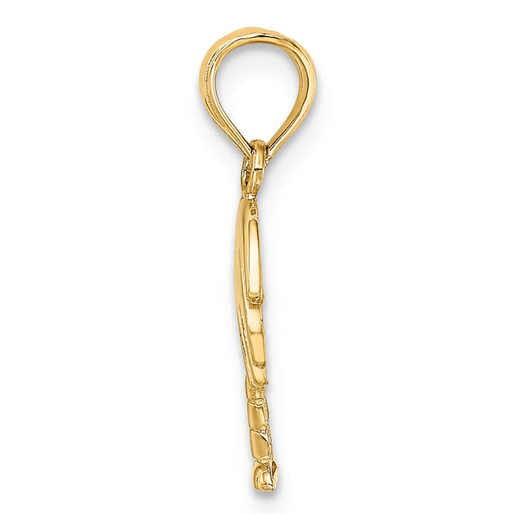 10K Yellow Gold Charleston Palm Tree Charm