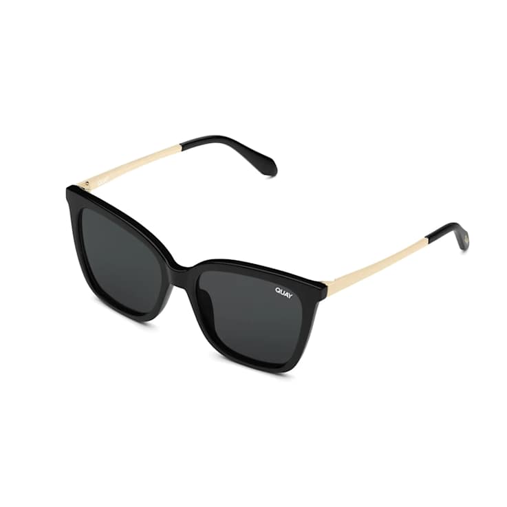 Quay Video On Black Cat Eye Frame / Smoke Lenses Sunglasses