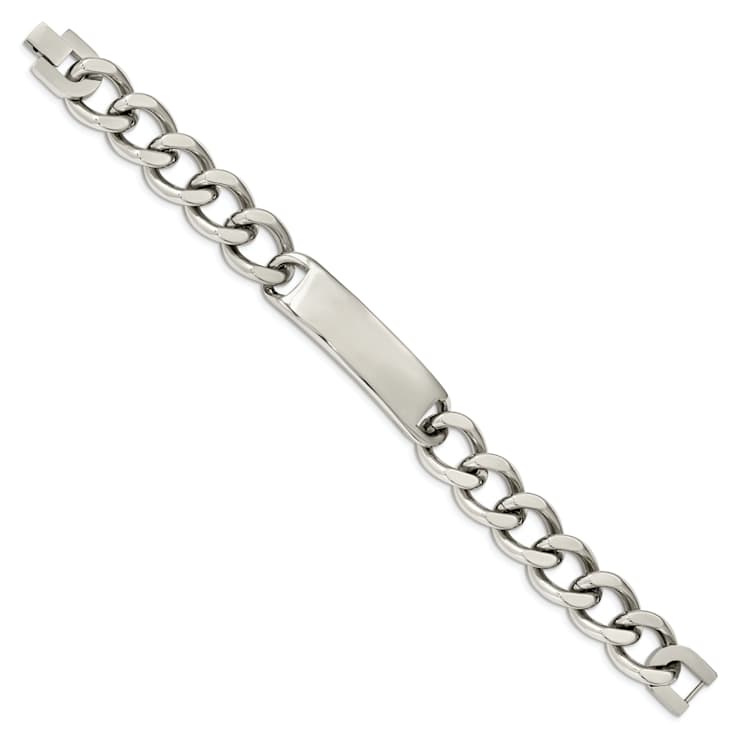 Stainless Steel Polished 8.75 Inch ID Bracelet