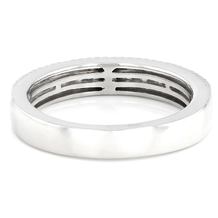 Lab-Grown Diamond Band Ring In Sterling Silver 0.33ctw