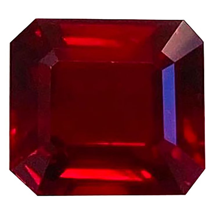 Ruby Unheated 7.8x7.1mm Emerald Cut 3.01ct