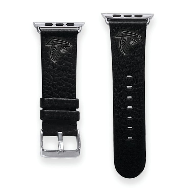 Gametime Atlanta Falcons Leather Band fits Apple Watch (42/44mm S/M
Black). Watch not included.
