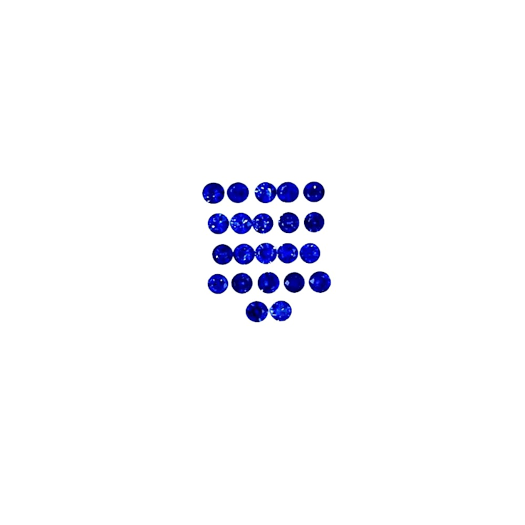 Sapphire 3.25mm Round Set of 22 3.67ct