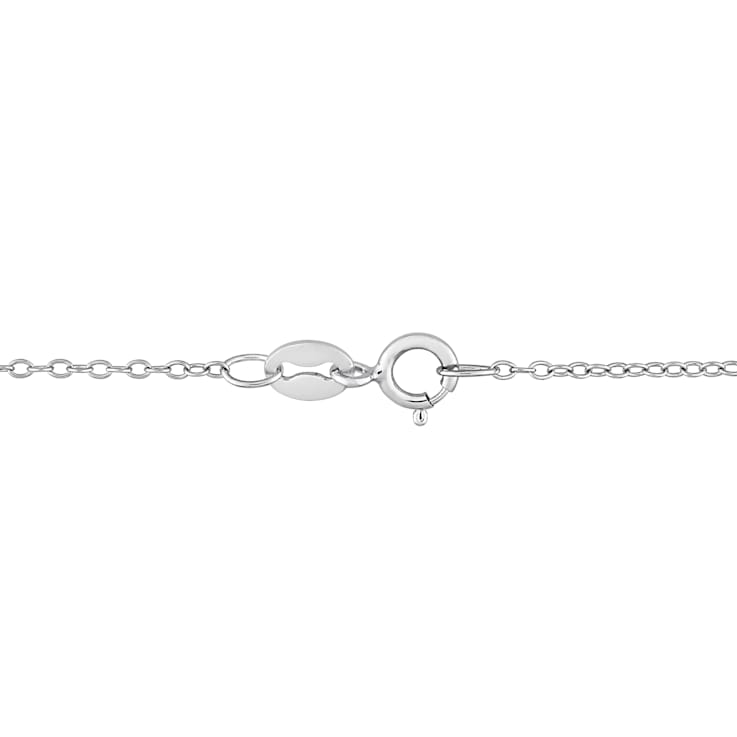 3.88ctw Sky Blue and London Blue Topaz Graduated Open Circle Sterling
Silver Pendant with Chain