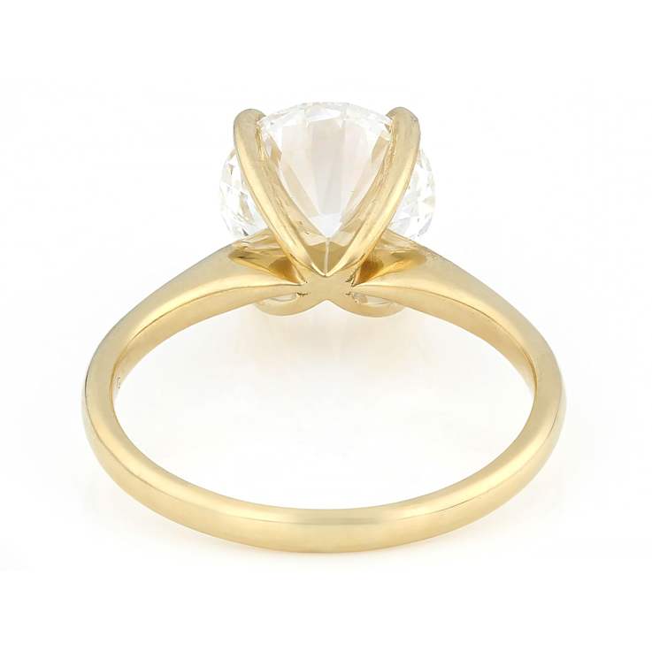 Lab-Grown Diamond Solitaire Ring In 14K Gold 3.00ct