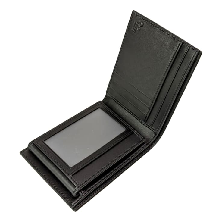 Gucci Men's Microguccissima GG Black Leather Trifold ID