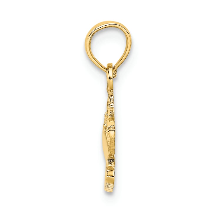14k Yellow Gold Bahamas Cruise Ship Charm