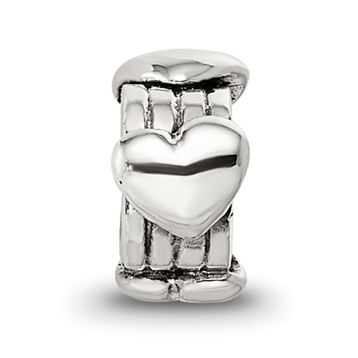 Sterling Silver Hearts Bead