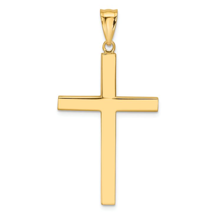 14k Yellow Gold Latin Cross Pendant