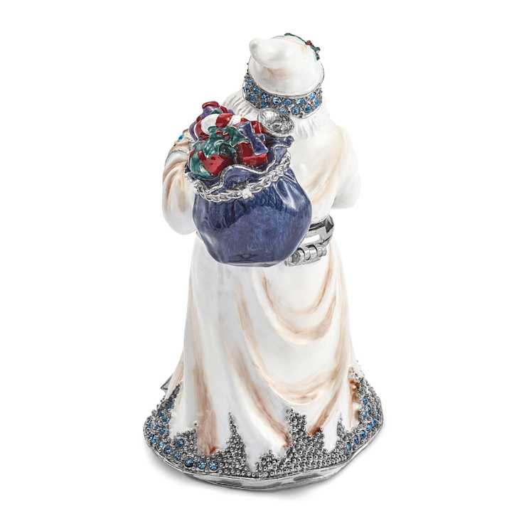 ST. NICHOLAS SINTERKLAAS White Santa Trinket Box