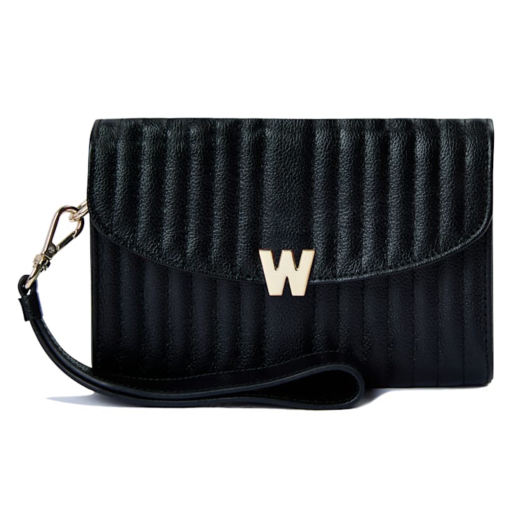 Mimi Black Crossbody Bag with Wristlet