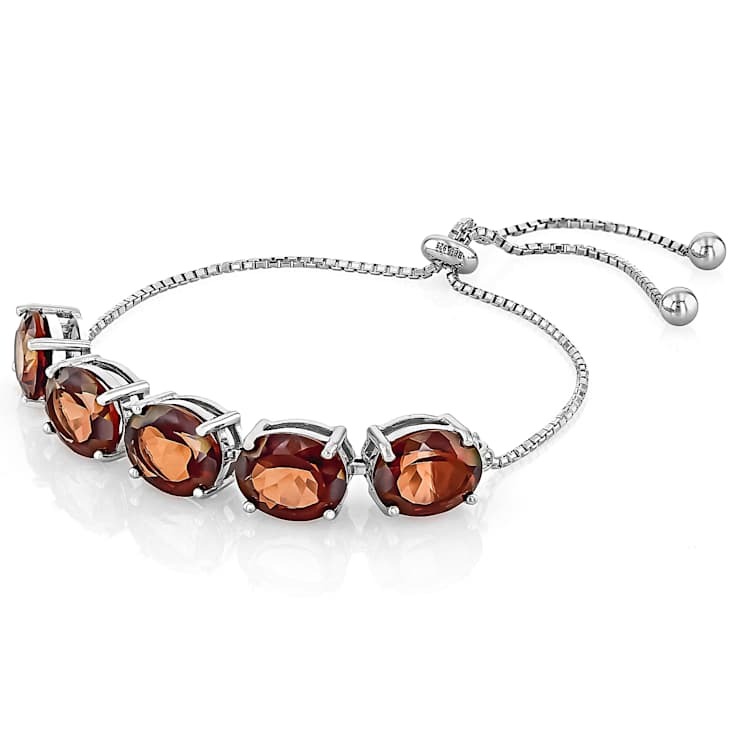 Red Labradorite Bolo Bracelet In Sterling Silver 13.40ctw