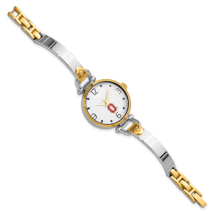 LogoArt Ohio State University Elegant Ladies Two-tone Watch