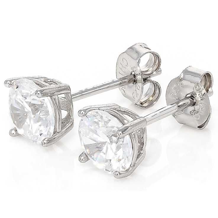 CZ Bracelet And Stud Earring Gift Set In Sterling Silver