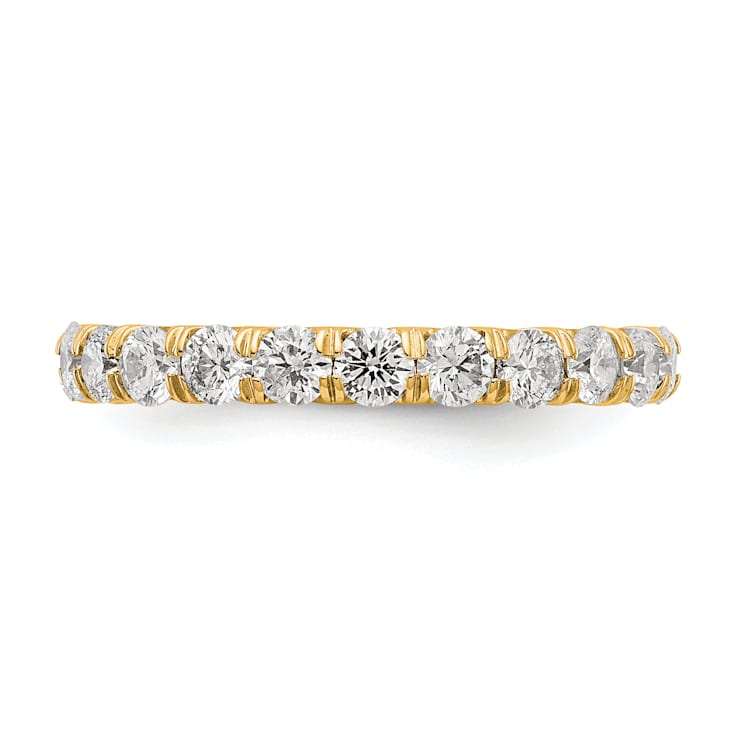 14K Yellow Gold Lab Grown Diamond SI+, H+, Eternity Band