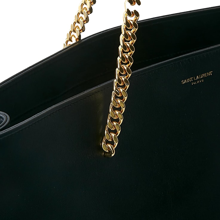Saint Laurent Siena Ultra Lux Black Calf Leather Chain