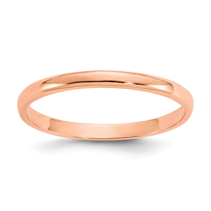 14K Rose Gold Polished Ring