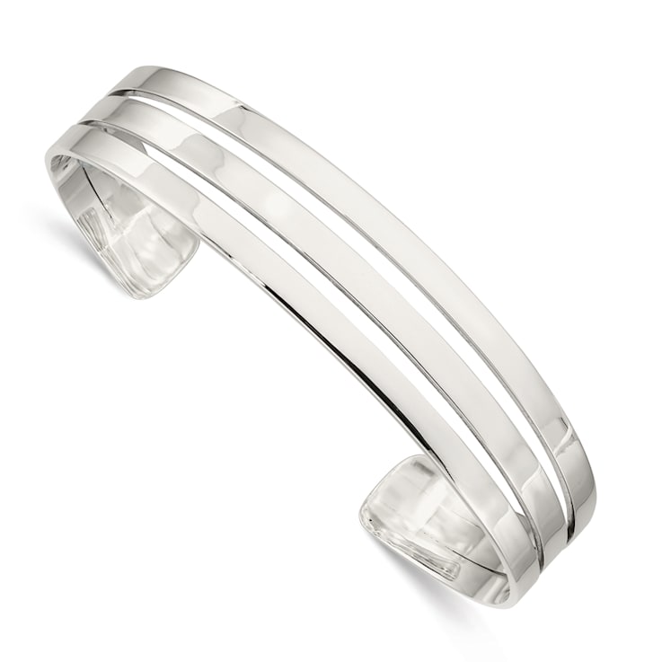 Sterling Silver Polished Cuff Bracelet