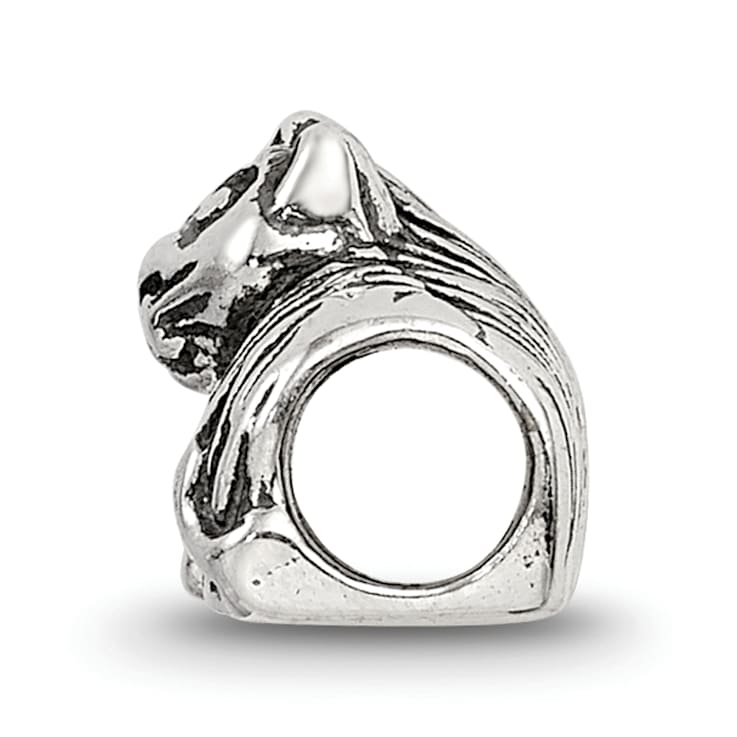 Sterling Silver Kitten Bead