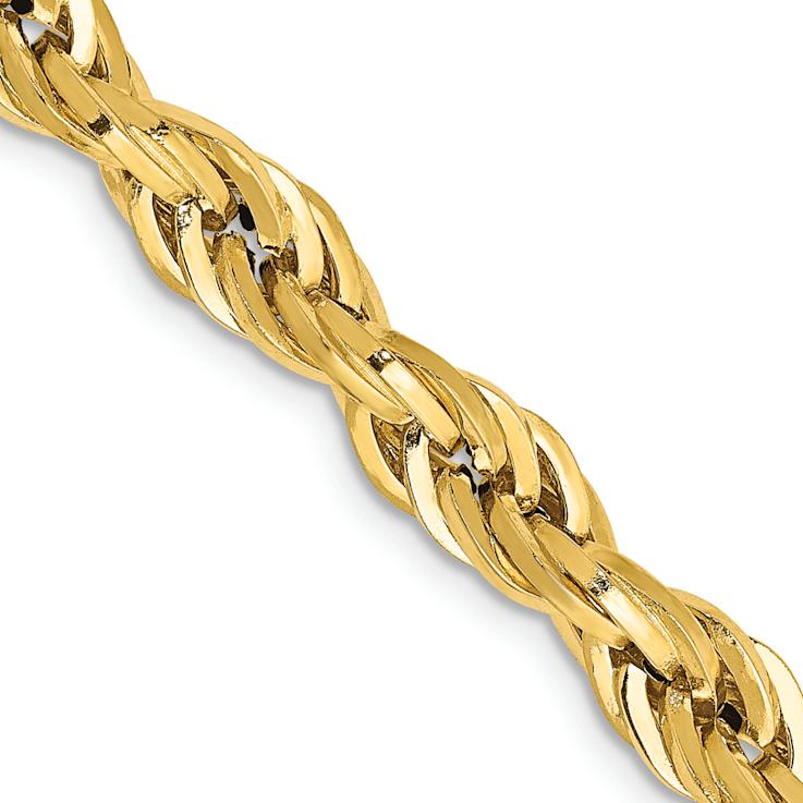 14k Yellow Gold 5.4mm Rope Link 26 Inch Chain 18PYFF