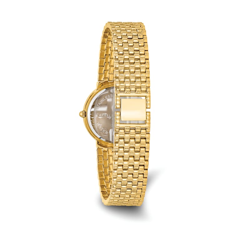 Mens Charles Hubert Satin Gold-finish Brass 32mm Watch