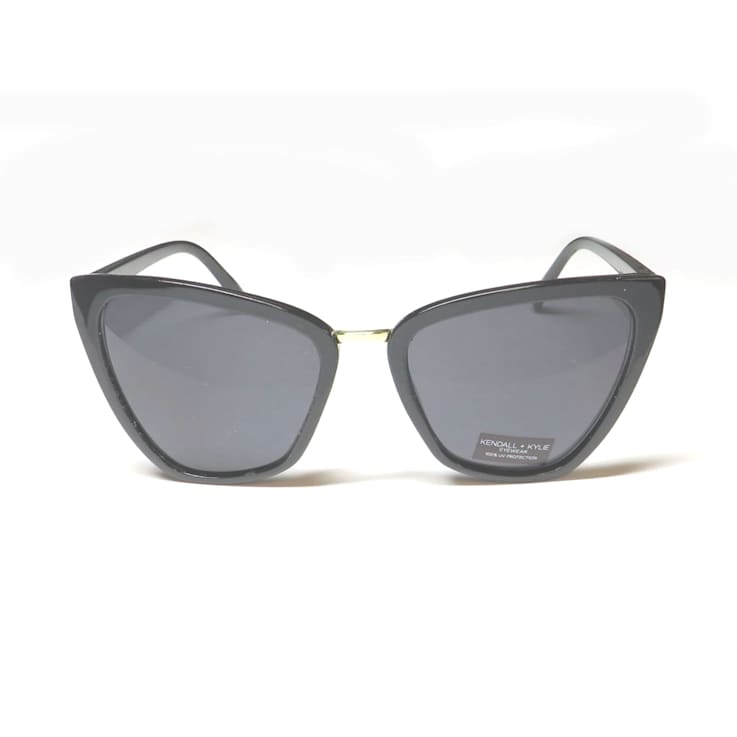 Kendall + Kylie Cat Eye Black Frame/ Gray Lenses Sunglasses
