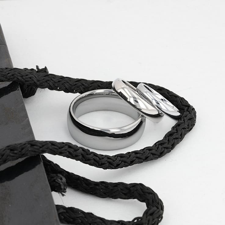 DOMINUS Domed Tungsten Carbide Ring 4mm