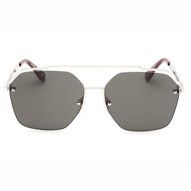 Prive Revaux One Palladium Round Frame / Gray Lenses Sunglasses