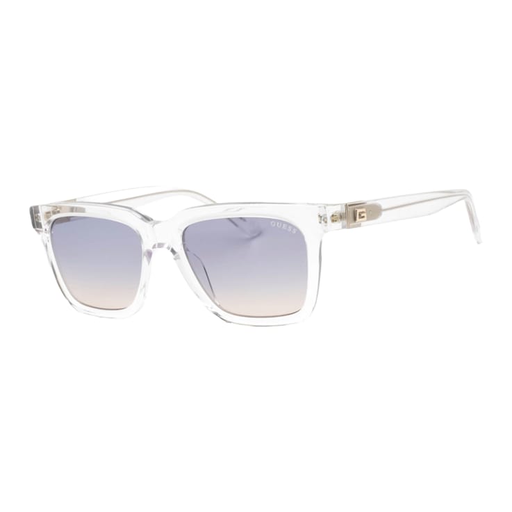 Guess Crystal Clear Frame / Gradient Blue Lenses Sunglasses