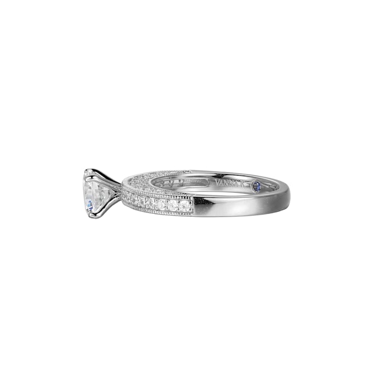 White Cubic Zirconia Platineve Ring With Band 3.63ctw