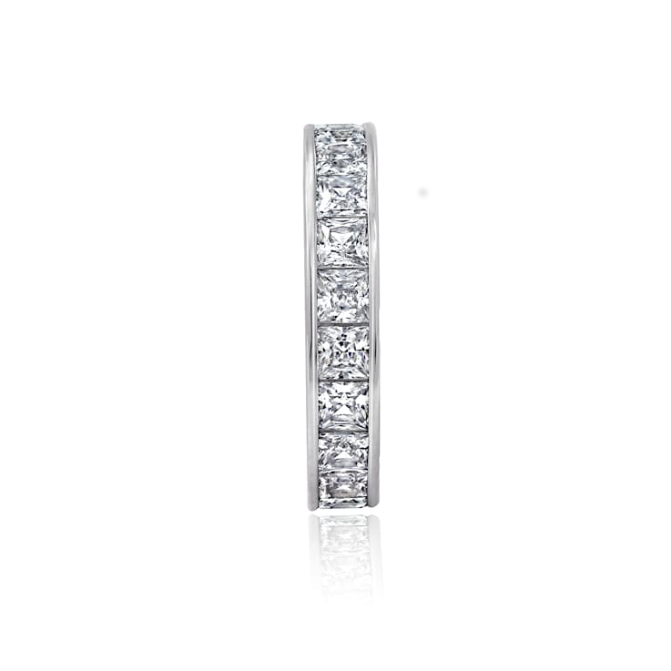 White Cubic Zirconia Platinum Over Sterling Silver Ring 3.54ctw
