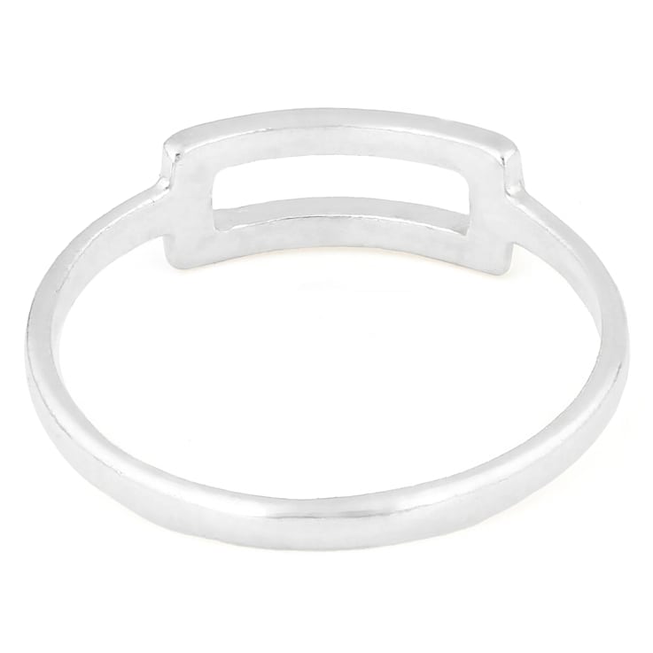 Buckle Band Ring In Sterling Silver