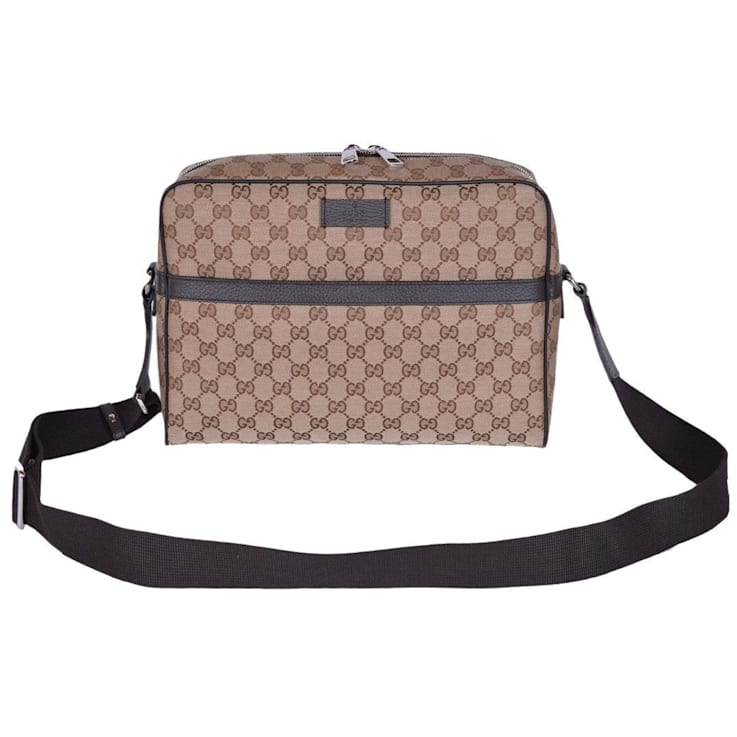 半額ストア Gucci Crossbody Large Canvas Beige Monogram Guccissima バッグ