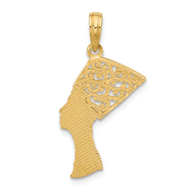 14k Yellow Gold Fancy Nefertiti Profile Charm