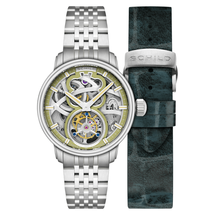 Schild Maximillian Tourbillon Green Dial White Stainless Steel Band
Limited Edition Watch