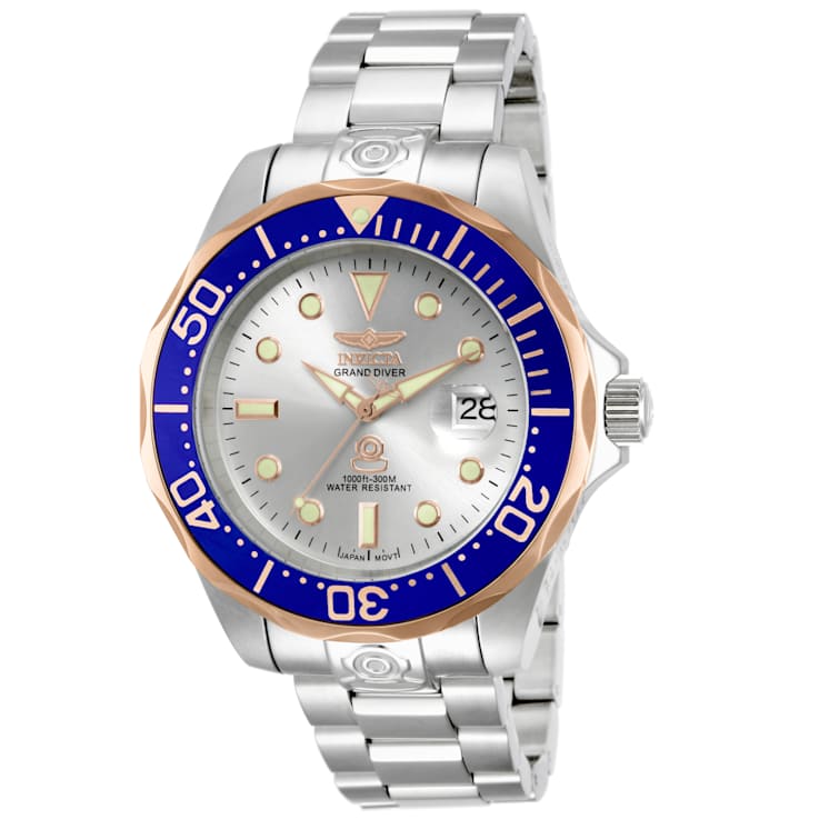 Invicta Pro Diver 47mm White Dial Stainless Steel Band Automatic Watch