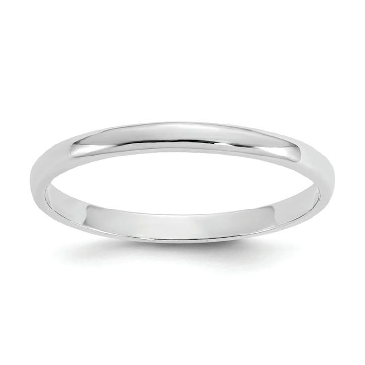 Rhodium Over 14K White Gold Polished Ring