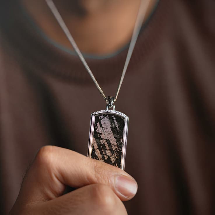Vezeto Dog Tag Slate Black Meteorite
