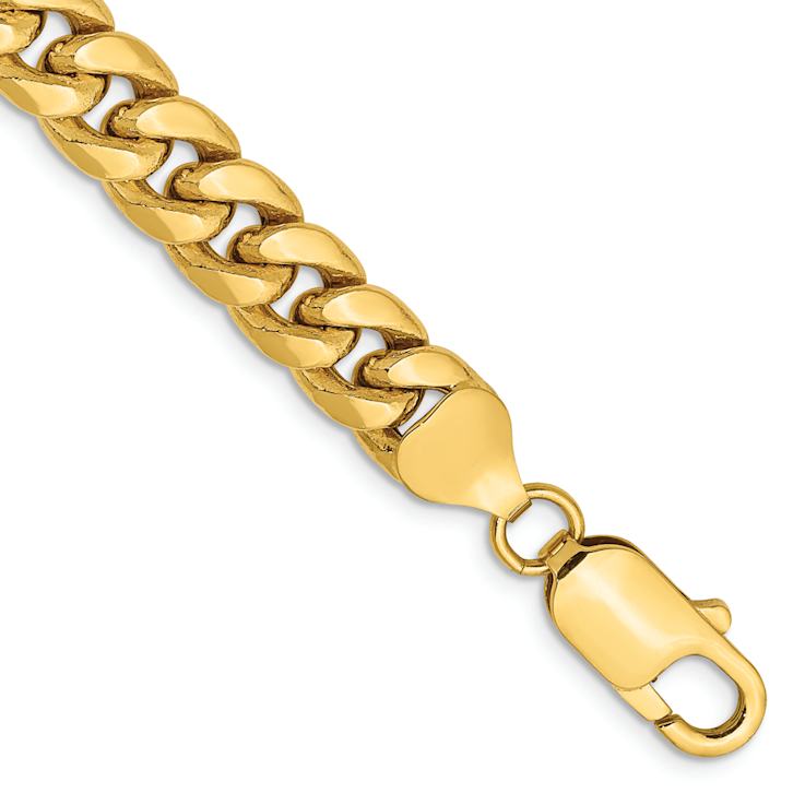 14k Yellow Gold 7.3mm Miami Cuban Link 26 Inch Chain