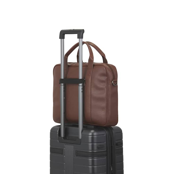 Bugatti Palermo Executive Briefcase in Cognac